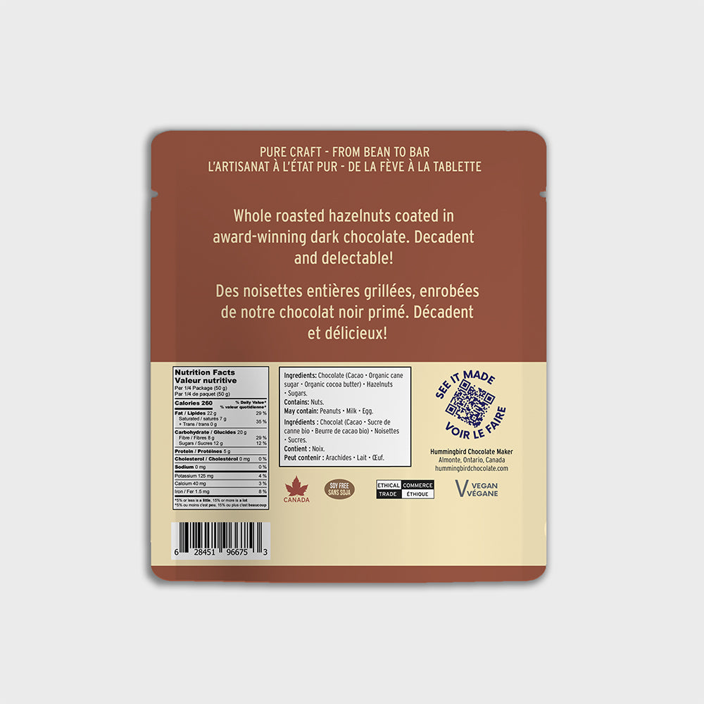 Dark Chocolate Covered Hazelnuts