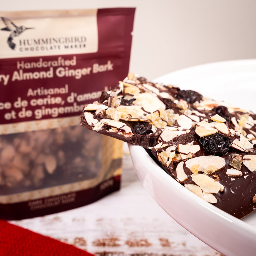 Cherry Almond Ginger Bark