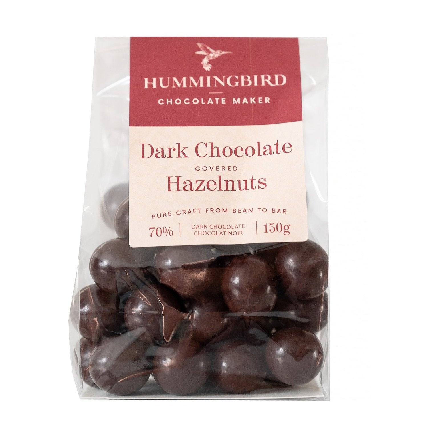 Hummingbird Chocolate Maker Dark Chocolate Covered Hazelnuts