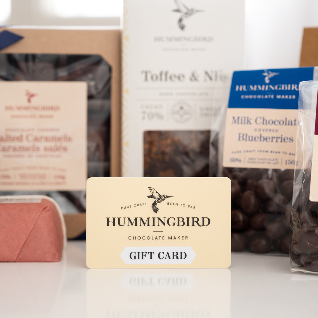 Hummingbird Chocolate Gift Card with chocolate gift options