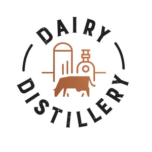 The Dairy Distillery's logo, makers of Vodkow Milk Vodka