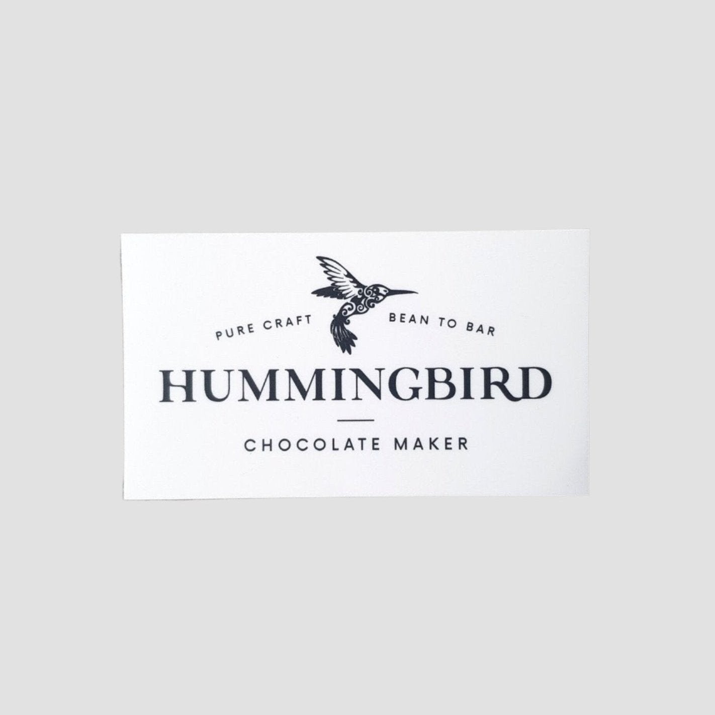 Hummingbird Chocolate Maker logo sticker