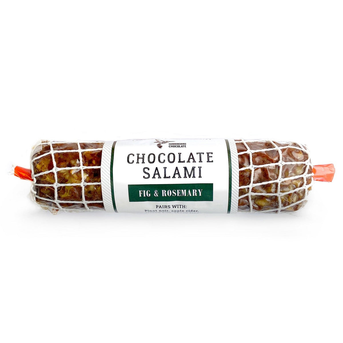 Hummingbird Chocolate Maker - Chocolate Salami, Fig & Rosemary, 300g